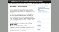 Desktop Screenshot of classicalguitaracademy.org